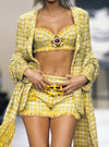 CHANEL 94S Documented Yellow ICONIC Vintage Cindy Crawford Jacket 40 シャネル イエローミックス・ヴィンテージ・スーパーモデル・ジャケット 即発