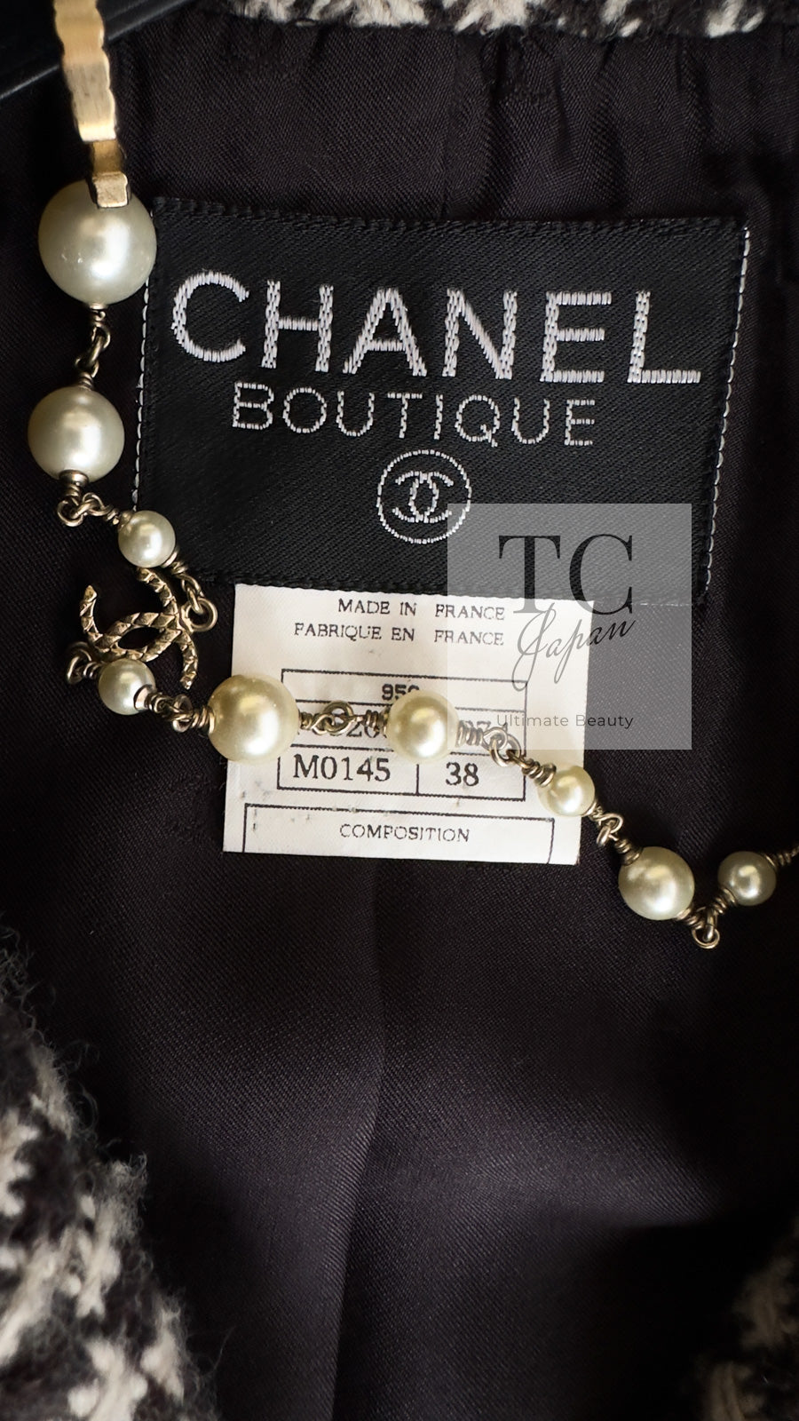 シャネル ジャケット コート CHANEL ヴィンテージ ダーク ブラウン