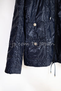 CHANEL 12S Black Zipper Jacket Hood CC Buttons 38 シャネル ブラック ブルゾン パーカー CC ジッパー ジャケット フード付 即発