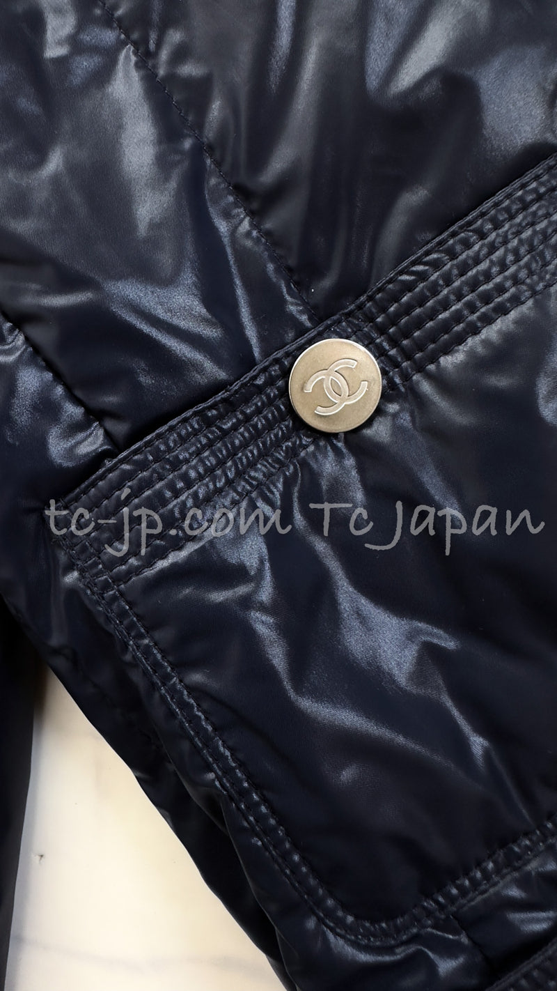 CHANEL 12S Black Zipper Jacket Hood CC Buttons 38 シャネル ブラック ブルゾン パーカー CC ジッパー ジャケット フード付 即発