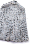 CHANEL 08A Sarah Jessica Parker Grey Multi Tweed Jacket Skirt 36 38 シャネル サラ・ジェシカ着用・グレー マルチ・ツイード・ジャケット・スカート 即発 - TC JAPAN