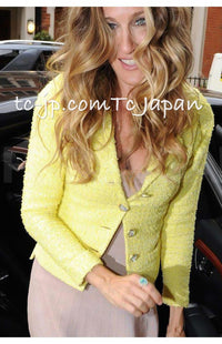 CHANEL 12C Navy Rhinestone CC Buttons Wool V-neck Jacket 34 シャネル ネイビー ラインストーン CCボタン ウール Vネック ジャケット 即発 - TC JAPAN