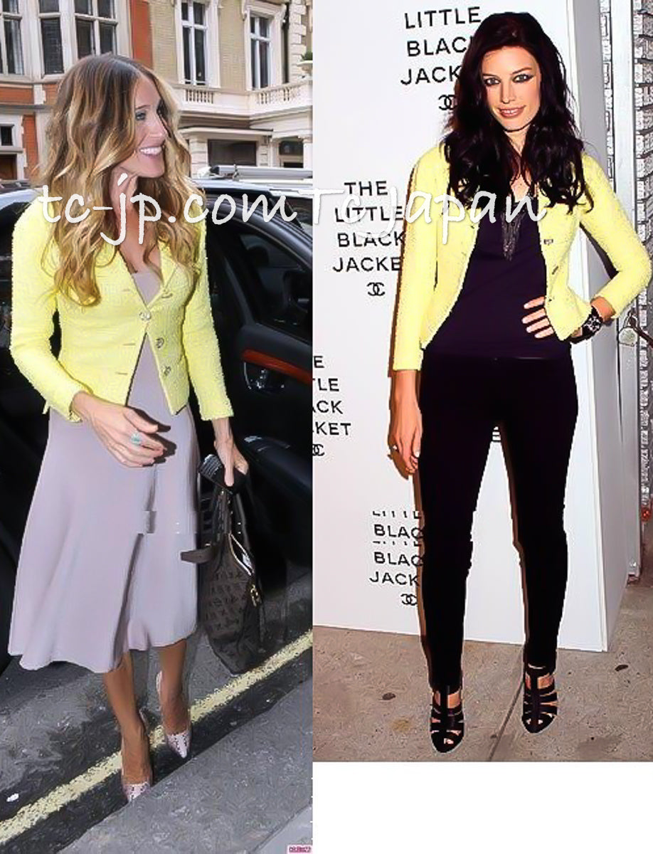 CHANEL 12C Navy Rhinestone CC Buttons Wool V-neck Jacket 34 シャネル ネイビー ラインストーン CCボタン ウール Vネック ジャケット 即発 - TC JAPAN