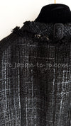 CHANEL 05PF Black Fringe Trim Tweed Jacket 38 40 シャネル ブラック・フリンジトリム・ツイード・ジャケット 即発