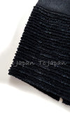 CHANEL 12A Black Navy Blue Tweed Jacket 36 シャネル ブラック ネイビー ブルー ツイード ジャケット  即発