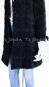 CHANEL 05A CC Black Wool Silk Sleeve Ribbon Jacket Coat 38 シャネル ブラック ウール シルク 袖リボン装飾 ジャケット コート 即発