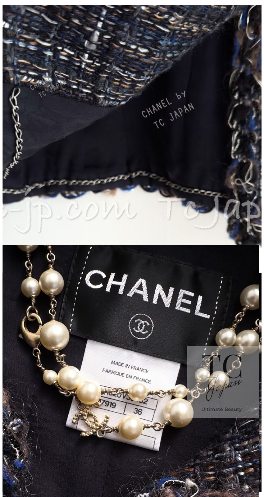 シャネル カーディガン ジャケット CHANEL ネイビー ブラック CC シャネル カーディガン ジャケット CHANEL ネイビー ブラック CC
