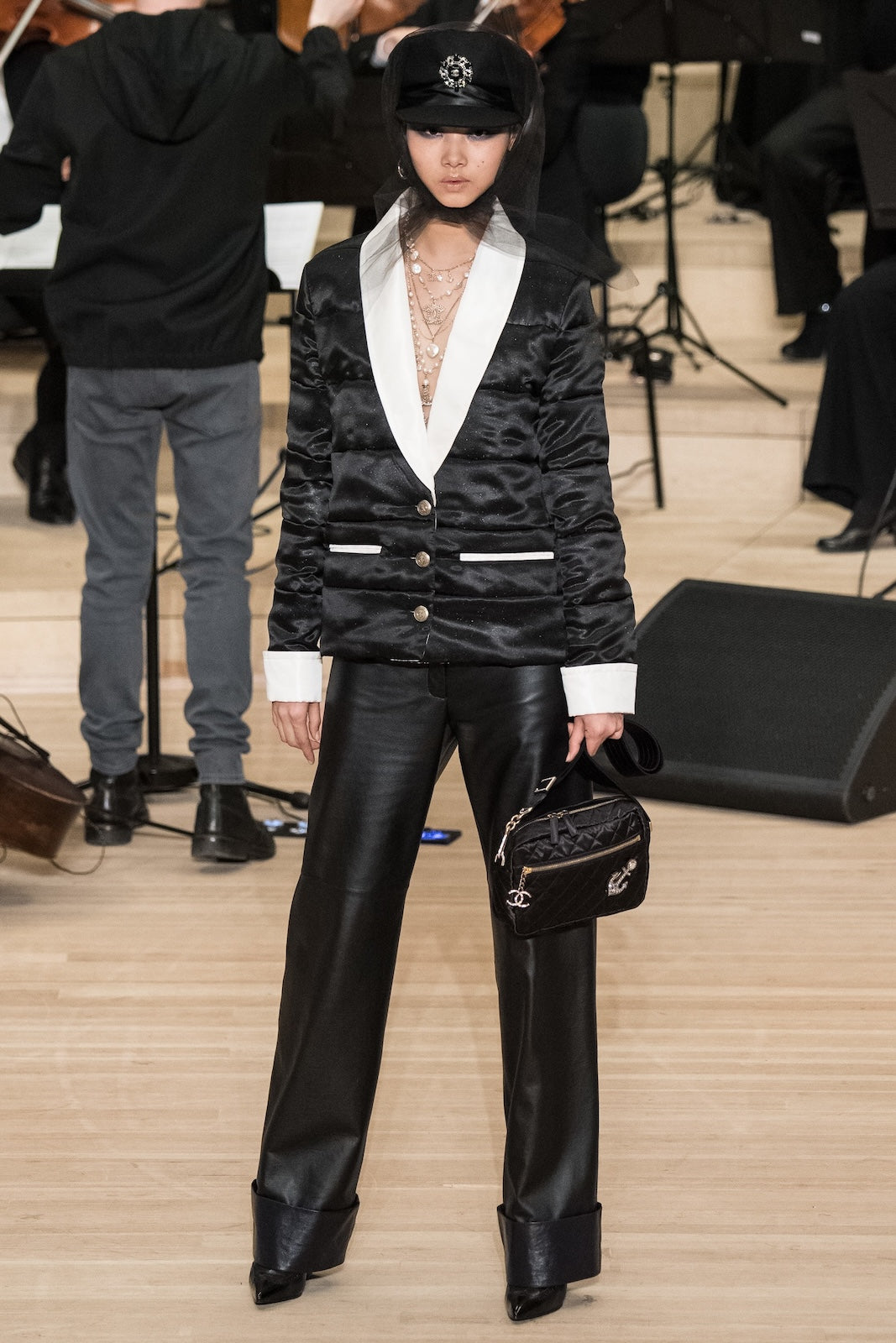 貴重✨CHANEL ココマーク ダブル リトル ブラック ジャケット ランウェイ 貴重✨CHANEL ココマーク ダブル リトル ブラック ジャケット