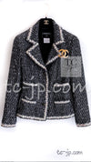 CHANEL 05PF Black Cotton Wool Tokyo Tweed Jacket 38 シャネル ブラック コットン ウール 東京コレ ツイード ジャケット 即発