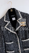 CHANEL 05PF Black Cotton Wool Tokyo Tweed Jacket 38 シャネル ブラック コットン ウール 東京コレ ツイード ジャケット 即発