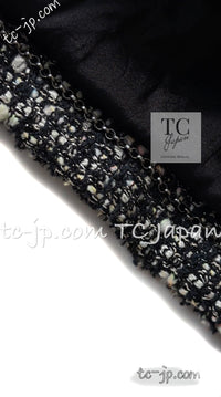 CHANEL 05PF Black Cotton Wool Tokyo Tweed Jacket 38 シャネル ブラック コットン ウール 東京コレ ツイード ジャケット 即発