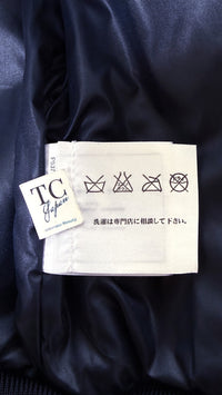 CHANEL 16S Silver Lambskin Leather CC Patch Stadium Blouson Jumper Jacket 34 シャネル シルバー ラムスキン レザー CCワッペン スタジアム ブルゾン ジャンバー ジャケット 即発