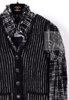 CHANEL 10A Black Ivory Wool Silk Tweed Jacket with Vest 38 シャネル ブラック アイボリー ウール シルク ツイード ジャケット ベスト付き 即発