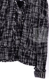 CHANEL 10A Black Ivory Wool Silk Tweed Jacket with Vest 38 シャネル ブラック アイボリー ウール シルク ツイード ジャケット ベスト付き 即発