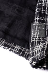 CHANEL 10A Black Ivory Wool Silk Tweed Jacket with Vest 38 シャネル ブラック アイボリー ウール シルク ツイード ジャケット ベスト付き 即発