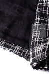 CHANEL 10A Black Ivory Wool Silk Tweed Jacket with Vest 38 シャネル ブラック アイボリー ウール シルク ツイード ジャケット ベスト付き 即発