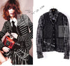 CHANEL 10A Black Ivory Wool Silk Tweed Jacket with Vest 38 シャネル ブラック アイボリー ウール シルク ツイード ジャケット ベスト付き 即発