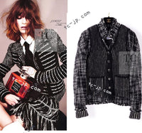 CHANEL 10A Black Ivory Wool Silk Tweed Jacket with Vest 38 シャネル ブラック アイボリー ウール シルク ツイード ジャケット ベスト付き 即発