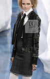 CHANEL 10A Black Ivory Wool Silk Tweed Jacket with Vest 38 シャネル ブラック アイボリー ウール シルク ツイード ジャケット ベスト付き 即発