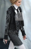 CHANEL 10A Black Ivory Wool Silk Tweed Jacket with Vest 38 シャネル ブラック アイボリー ウール シルク ツイード ジャケット ベスト付き 即発