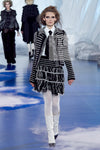 CHANEL 10A Black Ivory Wool Silk Tweed Jacket with Vest 38 シャネル ブラック アイボリー ウール シルク ツイード ジャケット ベスト付き 即発