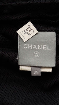 CHANEL 07A Black Lamb Skin Leather Blouson Half Coat Jacket 34 36 38 シャネル ブラック ラム スキン レザー ライダース ブルゾン ジャンバー ハーフ コート ジャケット 即発 - TC JAPAN