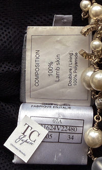 CHANEL 07A Black Lamb Skin Leather Blouson Half Coat Jacket 34 36 38 シャネル ブラック ラム スキン レザー ライダース ブルゾン ジャンバー ハーフ コート ジャケット 即発 - TC JAPAN