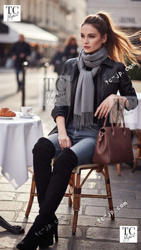 CHANEL 07A Black Lamb Skin Leather Blouson Half Coat Jacket 34 36 38 シャネル ブラック ラム スキン レザー ライダース ブルゾン ジャンバー ハーフ コート ジャケット 即発 - TC JAPAN