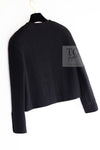 CHANEL 91A Vintage Black Wool CC Gold Button Tweed Jacket Skirt Suit 34 36 シャネル ヴィンテージ ブラック ウール CC ゴールド ボタン ツイード ジャケット スカート スーツ 即発