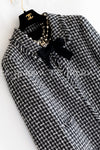 CHANEL 04PF Black Ivory Bow Ribbon Jacket Skirt 36 40 44 シャネル ブラック アイボリー リボン ツイード ジャケット スカート 即発