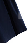 CHANEL 89A Vintage Dark Navy Black Gold Buttons Velvet Trim Jacket Skirt Suit 42 シャネル ヴィンテージ ダークネイビー ブラック ゴールドボタン ベルベット トリム ジャケット スカート スーツ 即発
