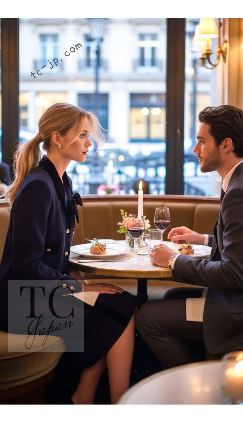 CHANEL 89A Vintage Dark Navy Black Gold Buttons Velvet Trim Jacket Skirt Suit 42 シャネル ヴィンテージ ダークネイビー ブラック ゴールドボタン ベルベット トリム ジャケット スカート スーツ 即発 - TC JAPAN