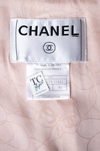 CHANEL 05C Pink Ivory Silk Cotton Tweed Jacket 40 シャネル ピンク アイボリー シルク コットン ツイード ジャケット 即発