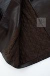 CHANEL 04PF Brown Lambskin Leather Jacket Coat 38 シャネル ブラウン ラムスキン レザー ジャケット コート 即発