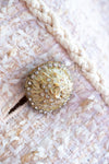 CHANEL 10S Pale Beige Pink Ivory Cotton Tweed Jacket 36 シャネル ペール ベージュ ピンク アイボリー コットン ツイード ジャケット 即発