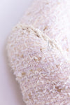 CHANEL 10S Pale Beige Pink Ivory Cotton Tweed Jacket 36 シャネル ペール ベージュ ピンク アイボリー コットン ツイード ジャケット 即発