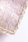 CHANEL 10S Pale Beige Pink Ivory Cotton Tweed Jacket 36 シャネル ペール ベージュ ピンク アイボリー コットン ツイード ジャケット 即発