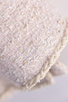 CHANEL 10S Pale Beige Pink Ivory Cotton Tweed Jacket 36 シャネル ペール ベージュ ピンク アイボリー コットン ツイード ジャケット 即発