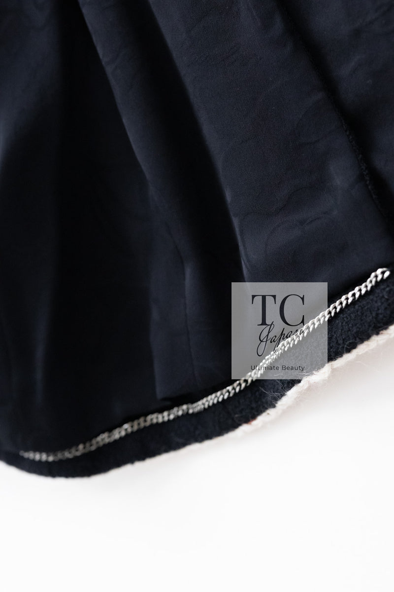 CHANEL 18PA Black Braid Trim Wool Jacket Coat 34 シャネル ブラック ブレード トリム ウール ジャケット 即発
