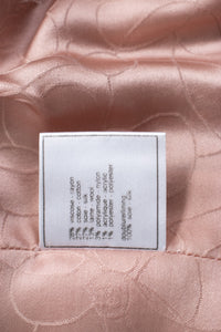 CHANEL 02S Pink Mix Ponpon Trim Cotton Silk Tweed Jacket 38 40 シャネル ピンク ミックス ポンポン トリム コットン シルク ノーカラー ツイード ジャケット 即発