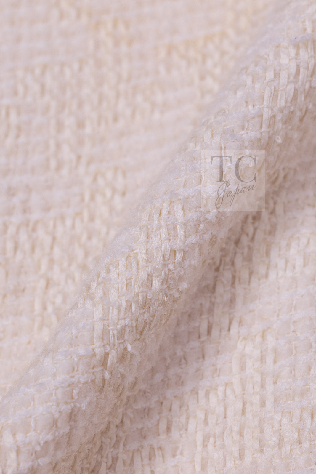 CHANEL 07S Creme Ivory Wash Blue Trim Jacket Coat 34 シャネル クリーム アイボリー ライトブルー トリミング ジャケット コート - TC JAPAN