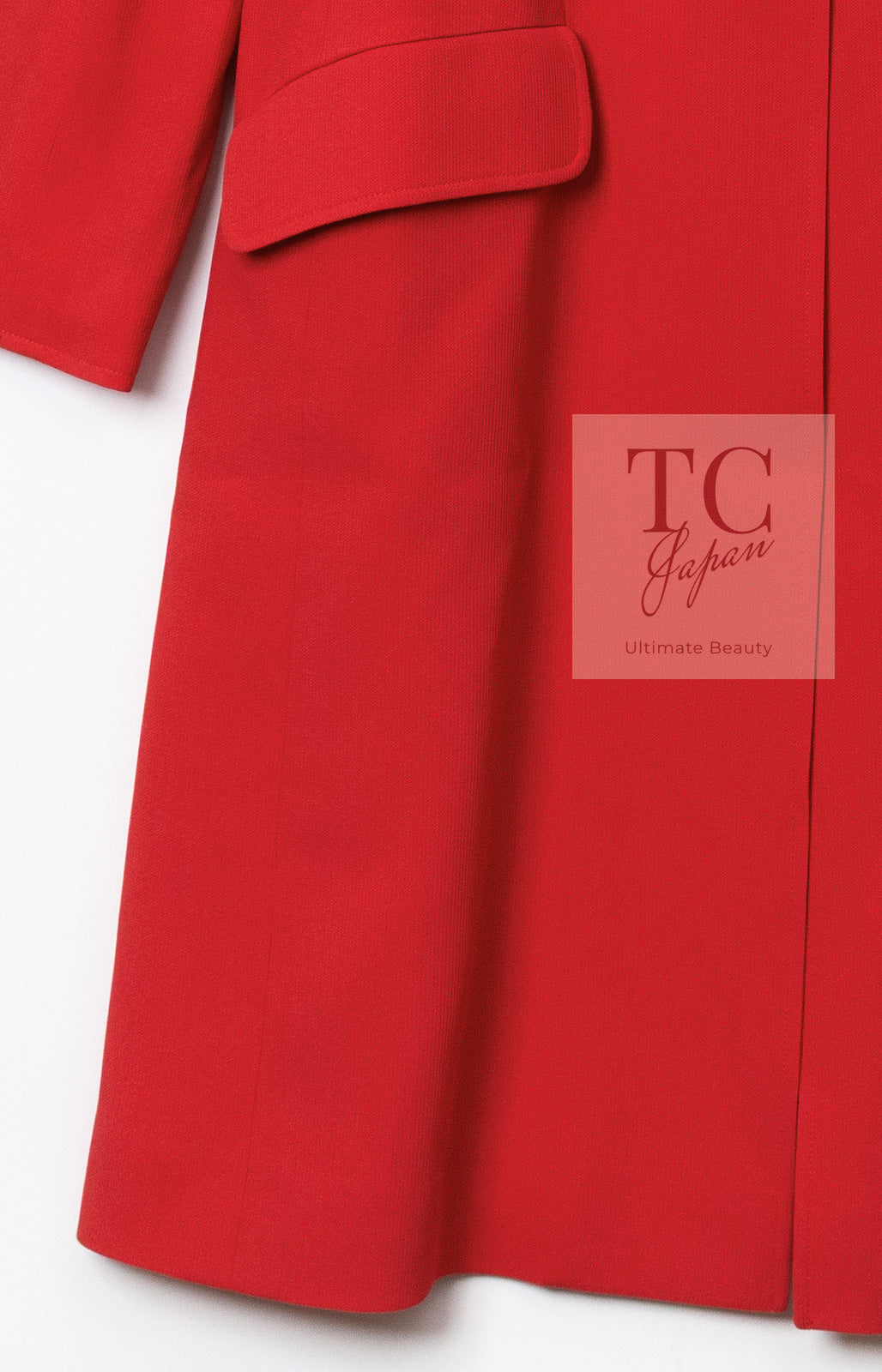 CHANEL レッド ロングコート CHANEL レッド ロングコート CHANEL レッド ロングコート CHANEL