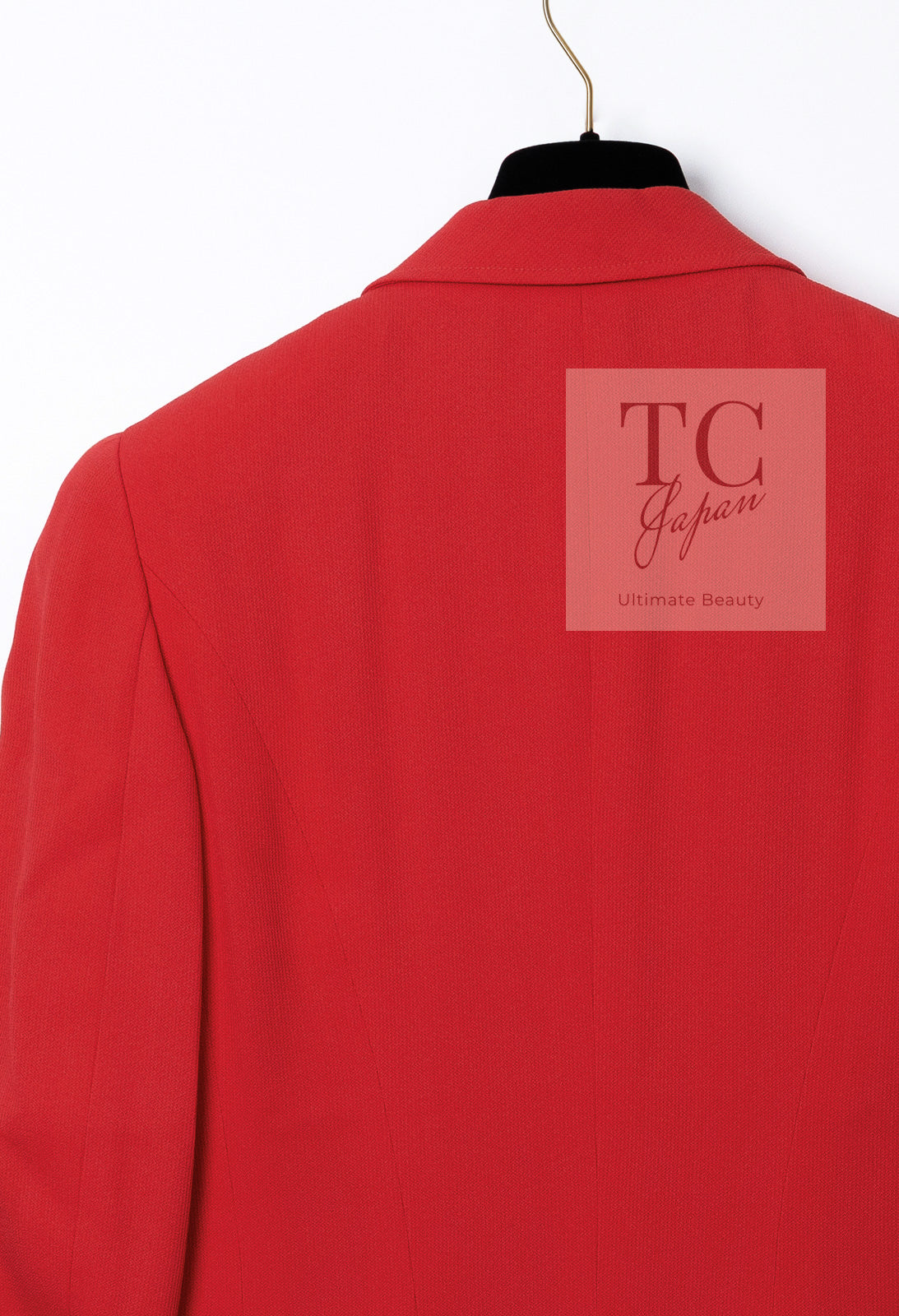 シャネル コート CHANEL ヴィンテージ オレンジレッド ジャケット ココ