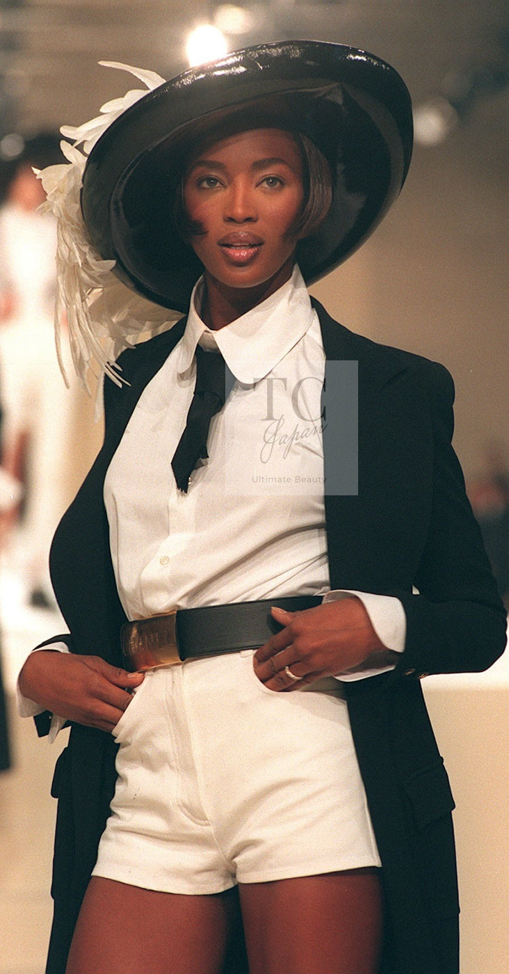 シャネルCHANEL ジャケット ヴィンテージ シャネル ジャケット CHANEL ブラック アイボリー 千鳥格子 ジッパー