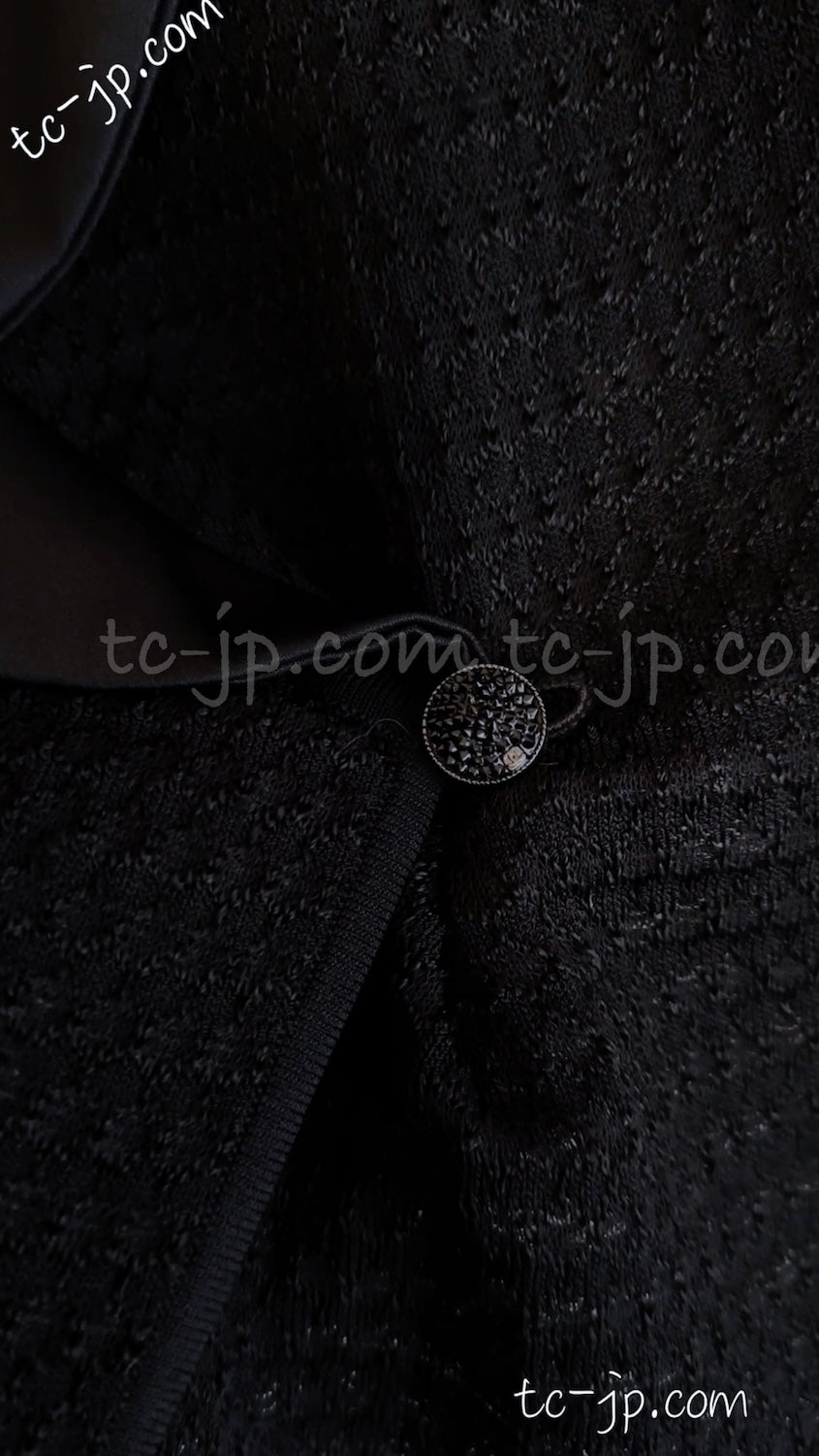 CHANEL 11S Cameron Diaz Black White Lace Cardigan Jacket Dress Set up 38 シャネル ブラック ホワイト レース カーディガン ジャケット ワンピース セットアップ 即発