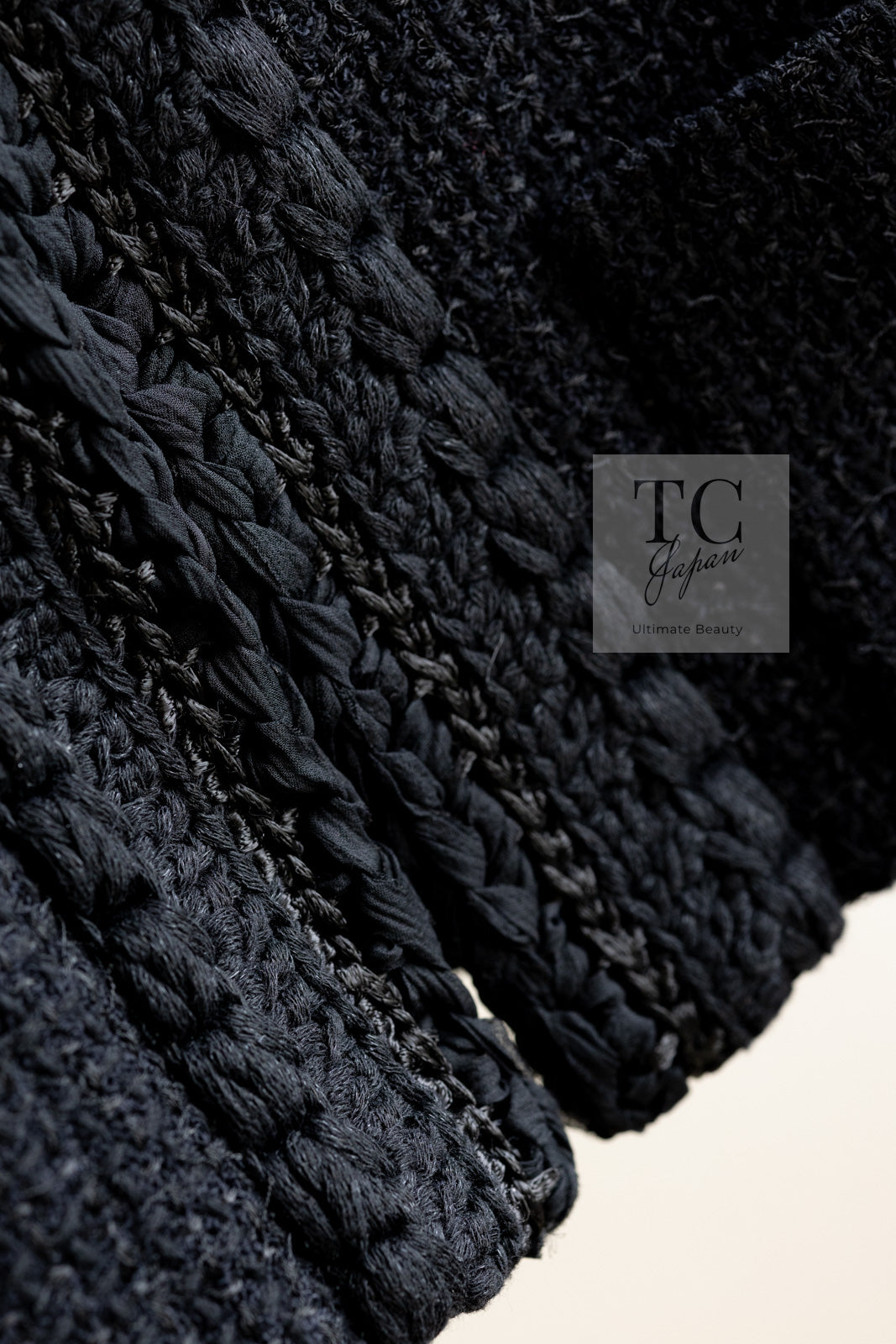 CHANEL Jacket 22C Black Cropped Cotton 34 36 for International