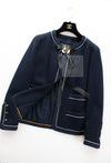 CHANEL 94S Navy "BLACKPINK" Jennie Cotton Tweed Jacket Skirt Suit 34 36 38 42 シャネル ネイビー "ブラックピンク"のジェニー コットン ツイード ジャケット スカート スーツ 即発