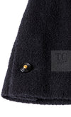 CHANEL 95A Vintage Black Wool CC Logo Buttons Double Tweed Jacket Skirt Suit 38 40 シャネル ヴィンテージ ブラック ウール CCロゴボタン ダブル ツイード ジャケット スカート スーツ 即発