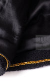 CHANEL 95A Vintage Black Wool CC Logo Buttons Double Tweed Jacket Skirt Suit 38 40 シャネル ヴィンテージ ブラック ウール CCロゴボタン ダブル ツイード ジャケット スカート スーツ 即発