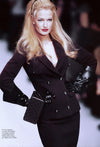 CHANEL 95A Vintage Black Wool CC Logo Buttons Double Tweed Jacket Skirt Suit 38 40 シャネル ヴィンテージ ブラック ウール CCロゴボタン ダブル ツイード ジャケット スカート スーツ